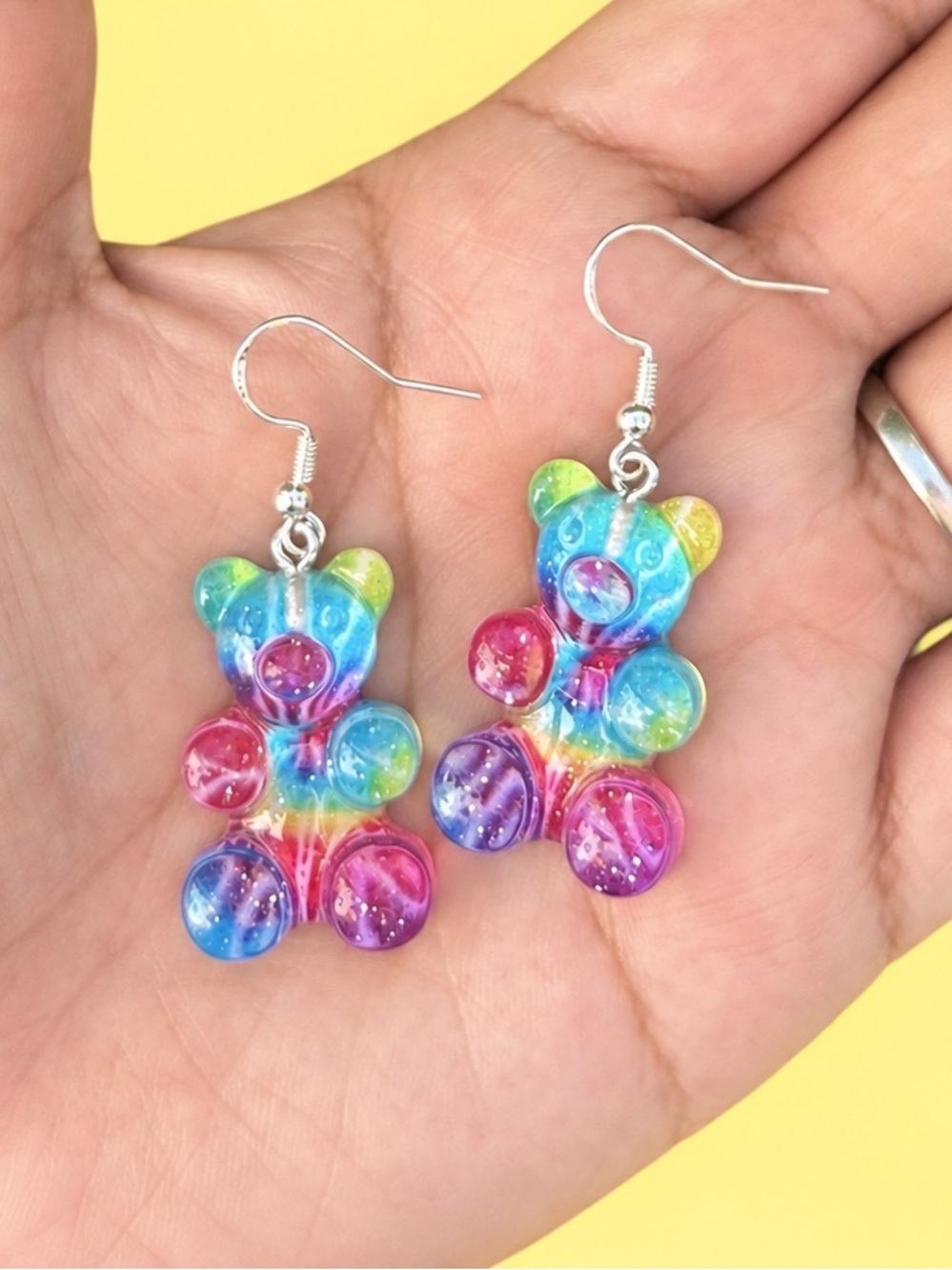 Colorful Gummy Bear Earrings
